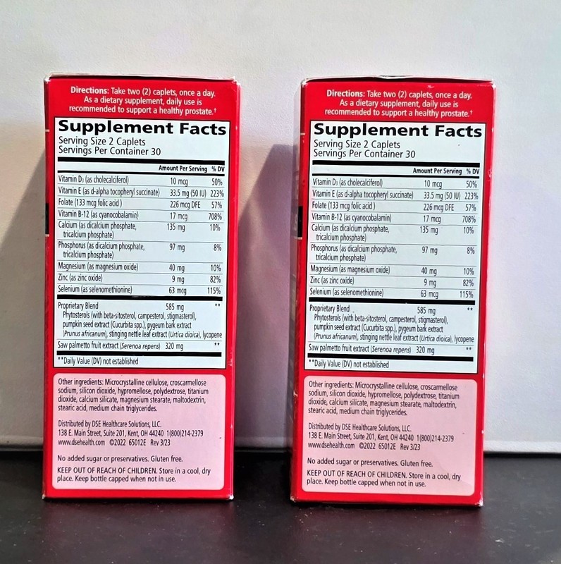 URINOZINC Plus Prostate Supplement with 60/Each, (2 pack),Exp:01/2028 gallery