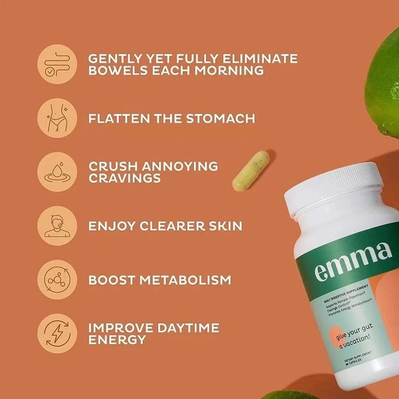 3 Pack Emma Gut Health Supplement 180 Capsules for Bloating Relief & Leaky Gut gallery