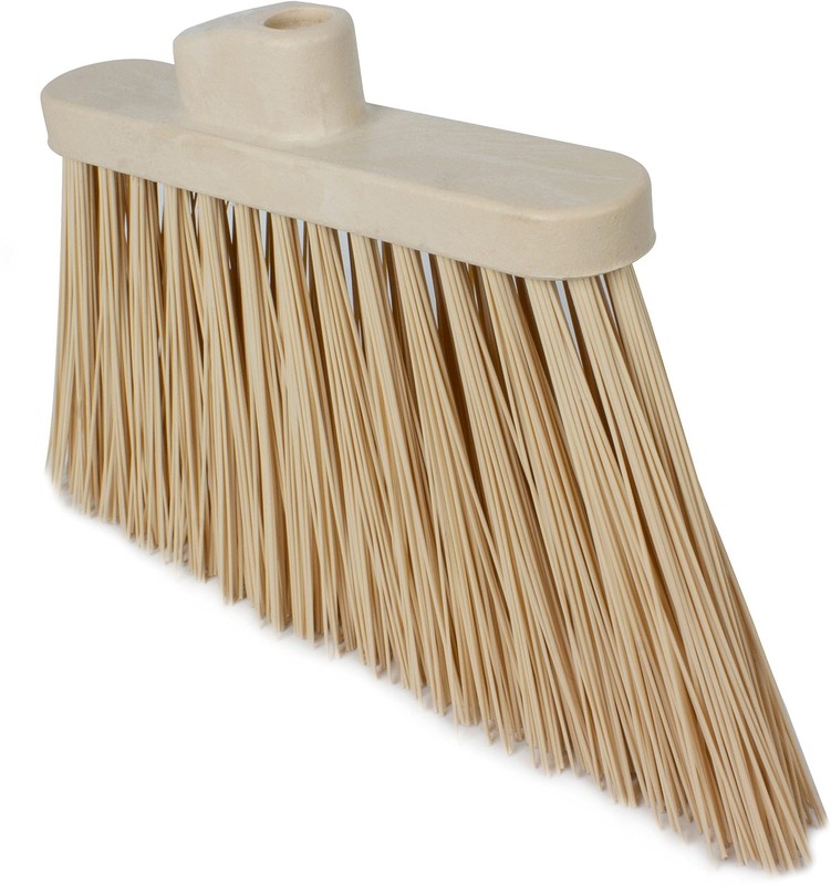 Plastic Broom Head, Angled, Un-Flagged for Large Debris Indoor, Outdoor, Home... gallery
