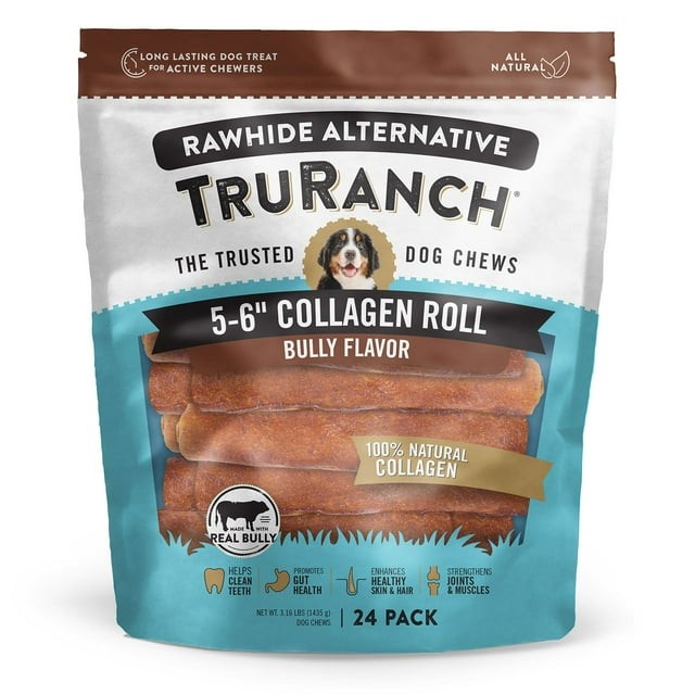 TruRanch Collagen 6″ Bully Rolls, 24 ct. Ranch To Pet