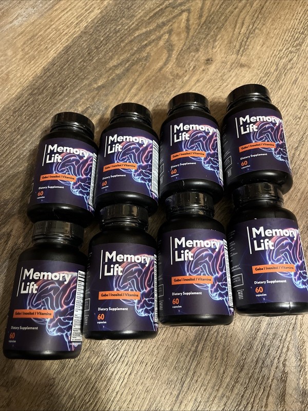 8 Bottles Memory Lift Brain & Cognitve Support 60 Capsules Each 05/2027 SEALED