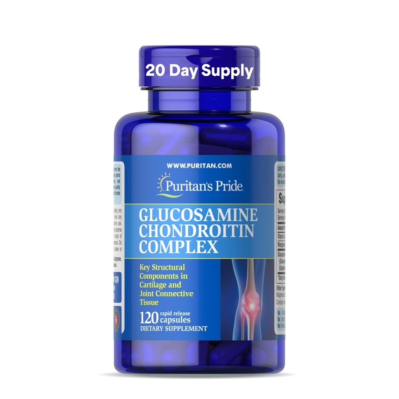 Puritan’s Pride Glucosamine Chondroitin Complex 120 Count (Pack of 1), White