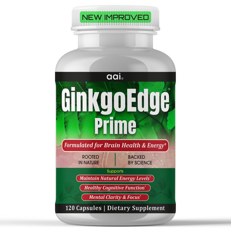 Ginkgo Biloba Supplement 120 Capsules Ginseng Daily Brain Support