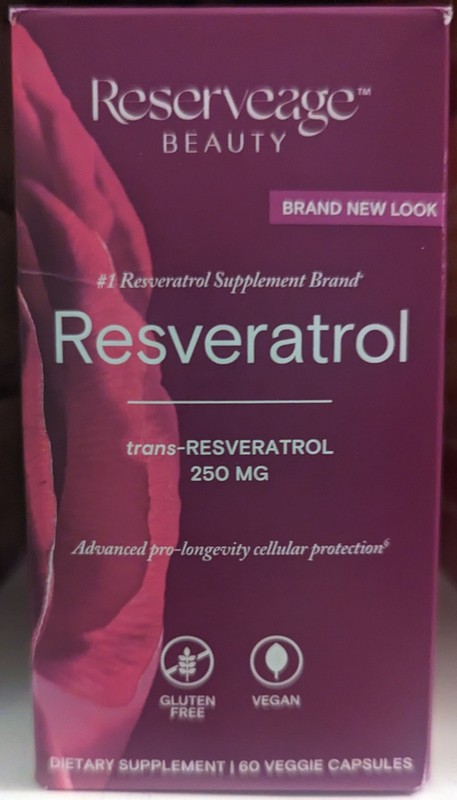 Reserveage Beauty trans-Resveratrol – 250 mg – 60 Veggie Caps – EXP 04/26 – NEW
