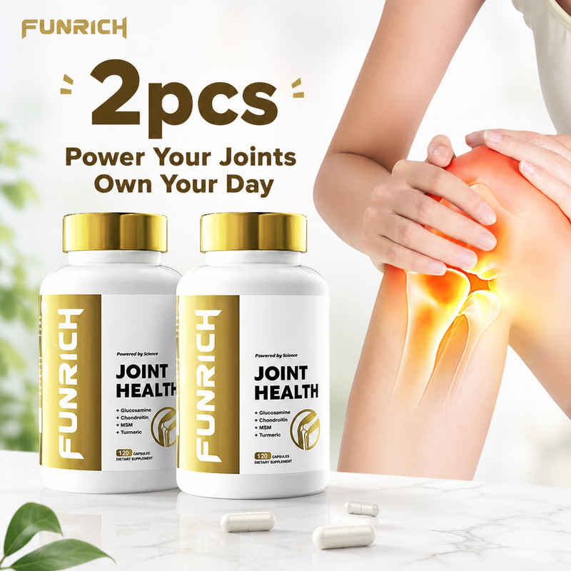 FUNRICH Glucosamine Chondroitin MSM Turmeric – Joint Supplement, 240ct