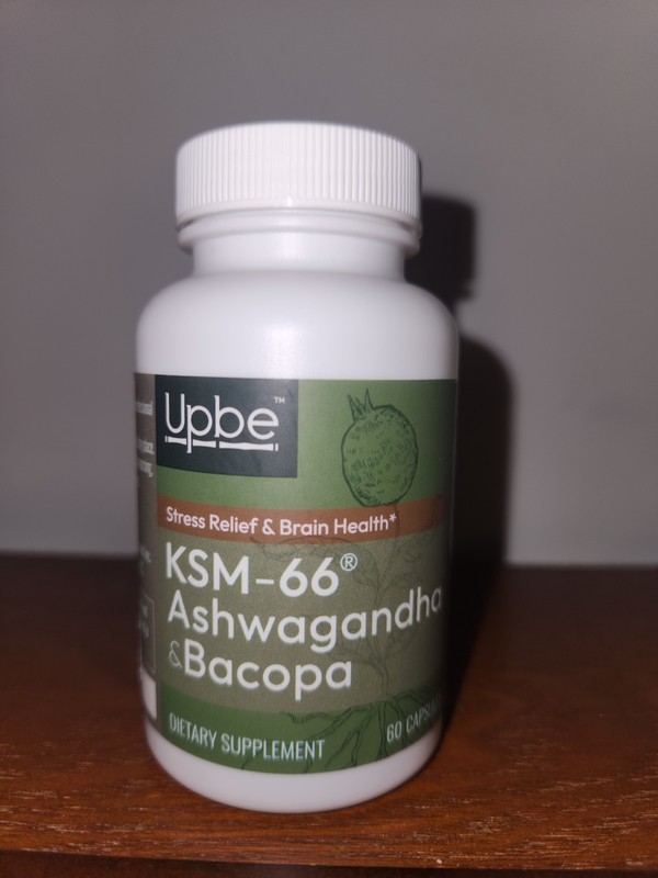 Set Of FOUR Upbe KSM-66 Ashwagandha & Bacopa Dietary Supplement 60 Capsules NEW gallery