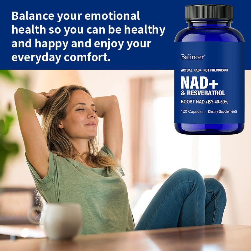 Nad+ Resveratrol 120 capsules - Improve metabolism and improve sleep gallery