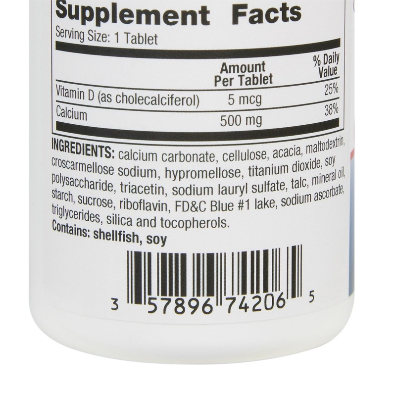 Geri-Care Calcium Tablet 500 mg 742-06-GCP 1 Bottle 60 per Bottle gallery