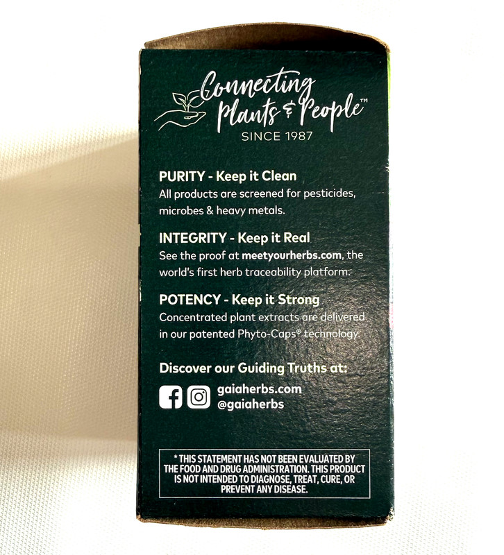 Gaia Herbs Women Cycle Support Period 60 Vegan Liquid Caps Non-Gmo Exp: 07/26 gallery