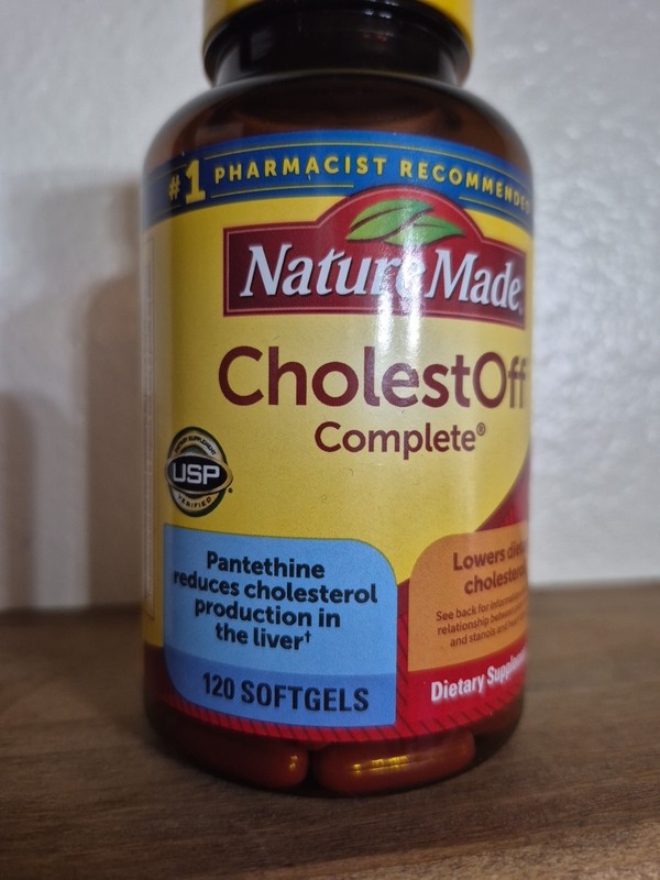 Nature Made CholestOFF Complete 120 softgels Lowers Cholesterol #1 ☄️ Msrp59$