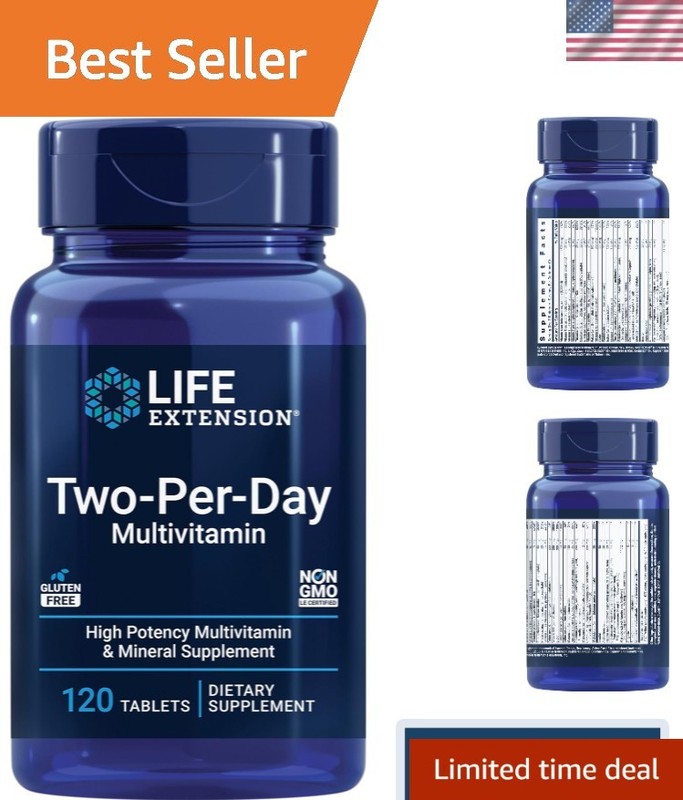 Complete Two-Per-Day Multivitamin: Heart, Brain & Immune Support – 120 Count