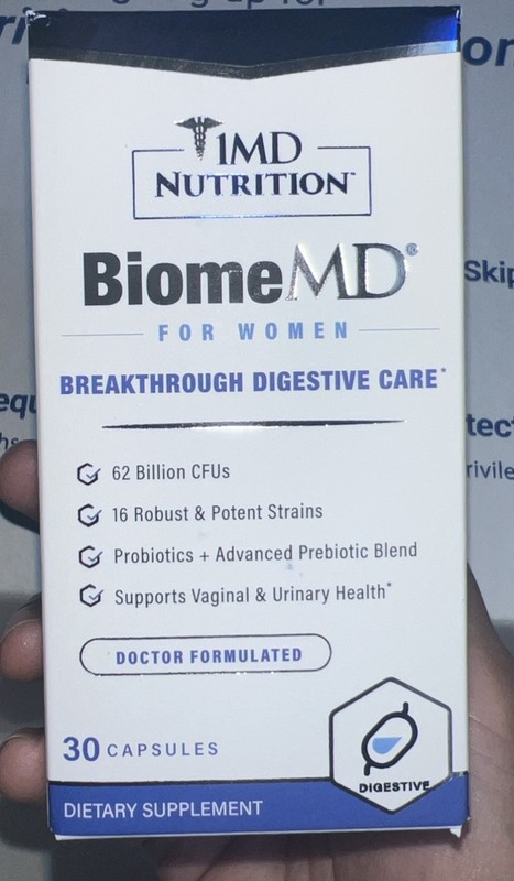 1MD Nutrition BiomeMD Probiotics | 62 Billion CFUs, 15 Comprehensive Strains - P gallery