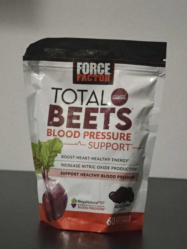 Force Factor Total Beets Blood Pressure & Heart Health 60 Soft Chews