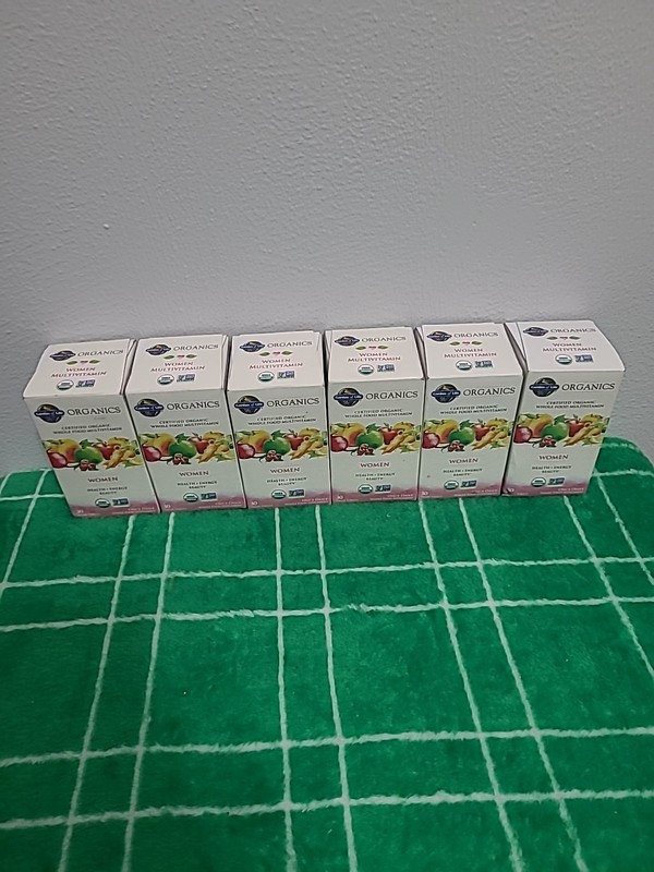 6 Bottles of Garden of Life Organics WOMEN 30 Tablets 180 TOTAL- FREE FAST SHIP
