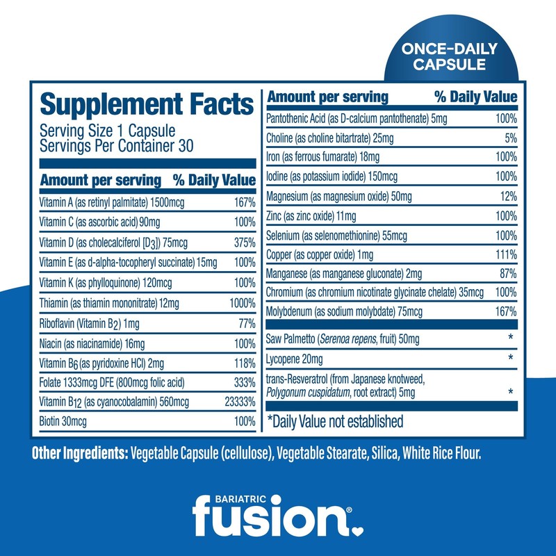 One Per Day Bariatric Multivitamin with Iron for Men | with Prostate and Hear... gallery