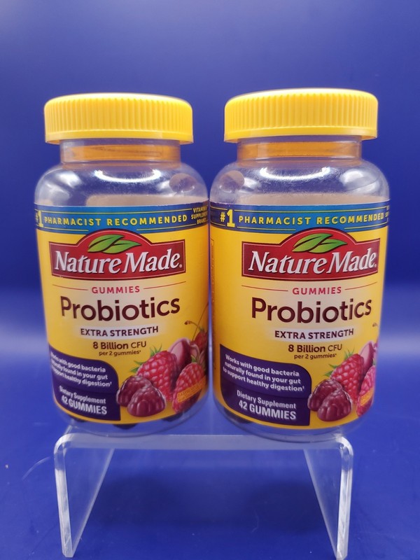 2 Pack Nature Made Digestive Probiotics Extra Strength 42 Gummies Exp 06/26