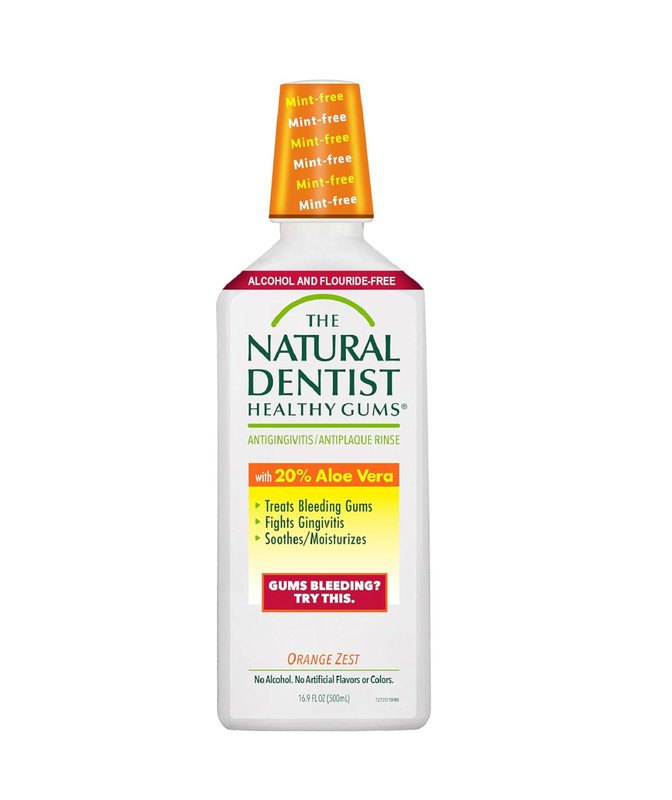 The Natural Dentist Orange Zest Mouthwash, No Alcohol & No Fluoride, Plant-Based