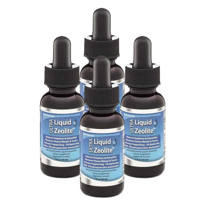 QTY 4 ULTRA LIQUID ZEOLITE Enhanced with DHQ , More Potent Than Powder