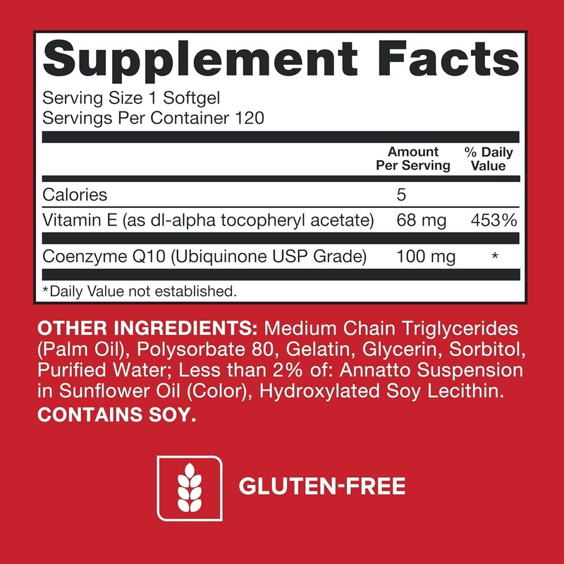 Ultra CoQ10 100mg, 3x Better Absorption, Patented Water and Soluble Natural F... gallery