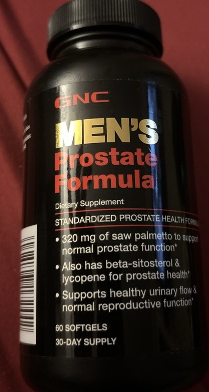GNC Men’s Prostate Formula 60 Softgels 320mg Saw Palmetto Zinc Copper Exp 12/27