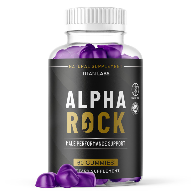 (1 Pack) Alpha Rock Male ACV Gummy Male Support Formula AlphaRockMale 60 Gummies