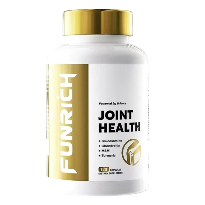 FUNRICH Joint Health Formula-120 Capsules Glucosamine,Chondroitin,MSM & Turmeric