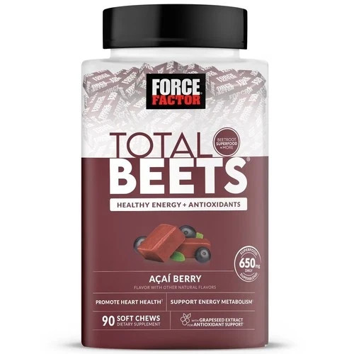Force Factor Total Beets Soft Chews, Açai Berry, 90 ct. pack 0f 2