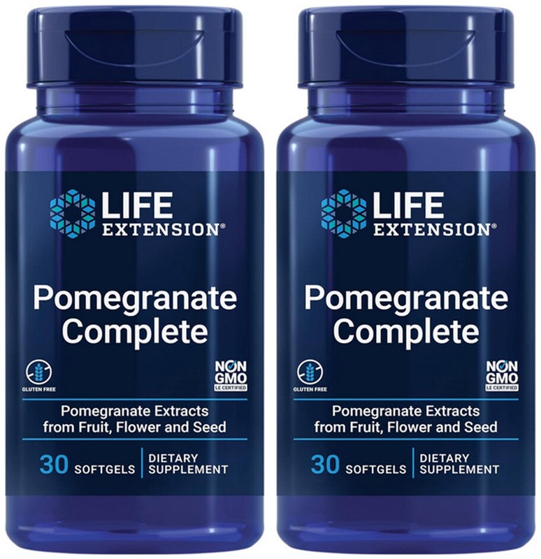 POMEGRANATE COMPLETE HEART HEALTH FRUIT EXTRACT 60 Sofgel LIFE EXTENSION