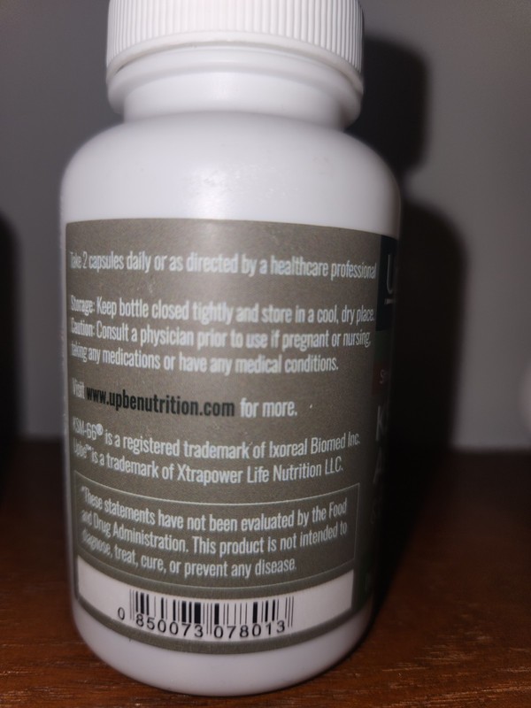 Set Of FOUR Upbe KSM-66 Ashwagandha & Bacopa Dietary Supplement 60 Capsules NEW gallery