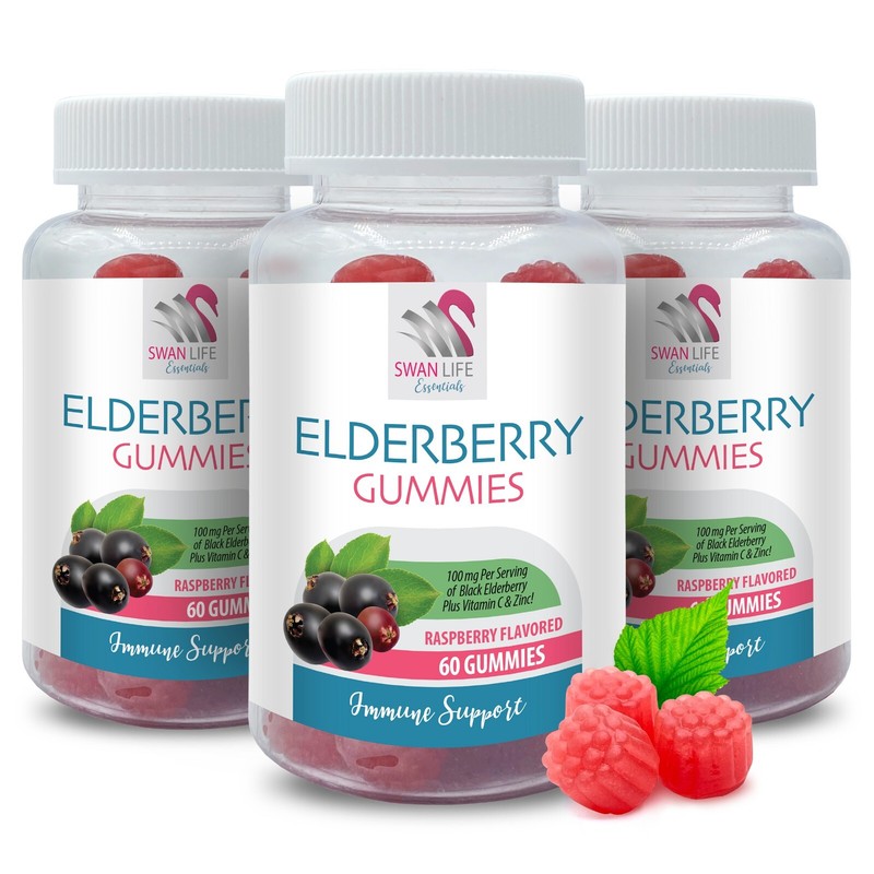 Elderberry energy – ELDERBERRY GUMMIES – Anytime joy 3 Bottles 180 Gummies