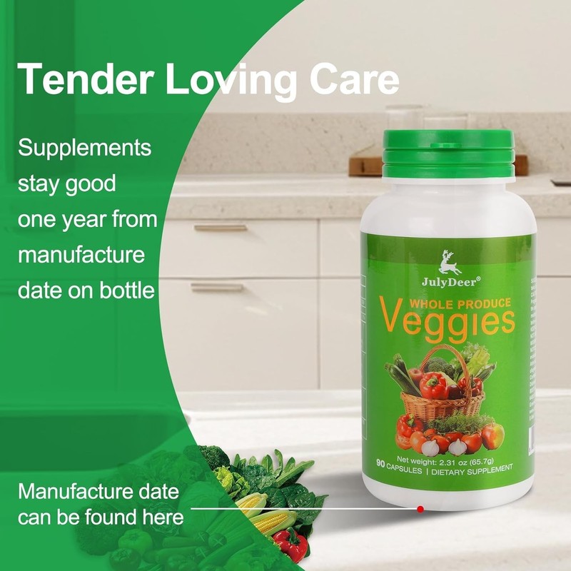 Fruits and Veggies Supplement Balance of Daily Nature 180 Capsules - 2 Bottles gallery