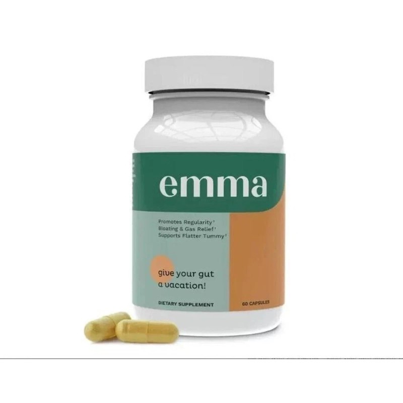 Emma Gut Health Supplement for Gas & Bloating Relief,Leaky Gut Repair,60 Capsule