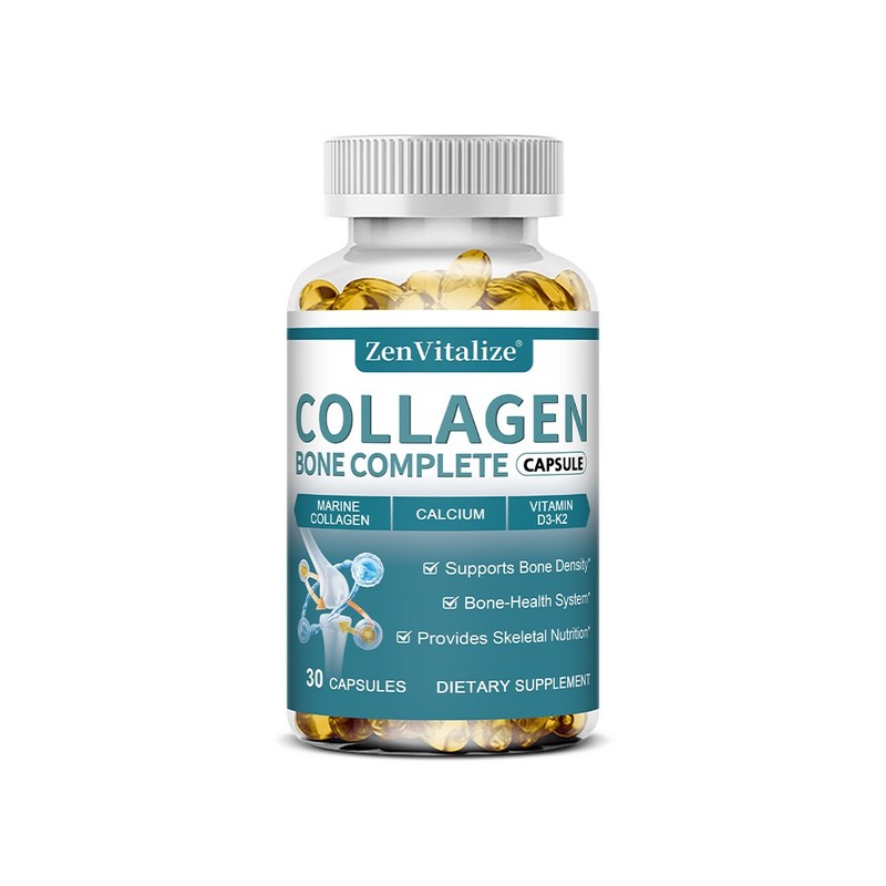 Collagen Bone Complete Softgels Restores Skin Firmness Boosts Energy Production