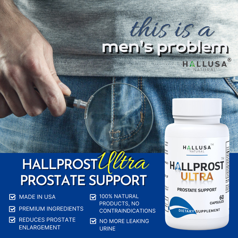 HALLPROST ULTRA - Inflamed Prostate, Urinary Support, Prostatitis - 120 Capsules gallery