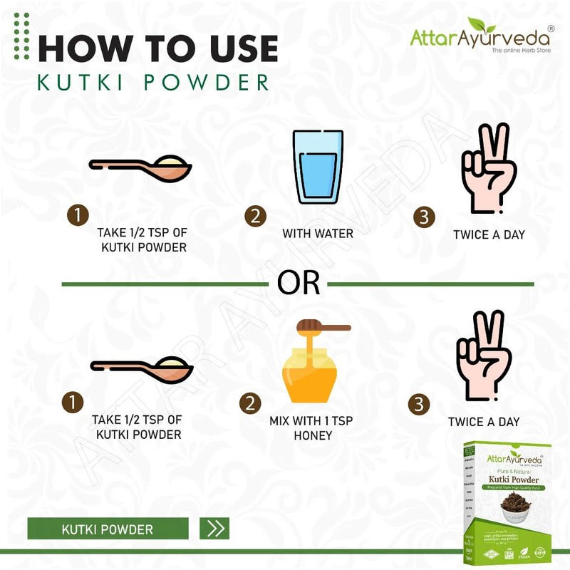 Attar Ayurveda Kutki Herb Powder 100gm. gallery