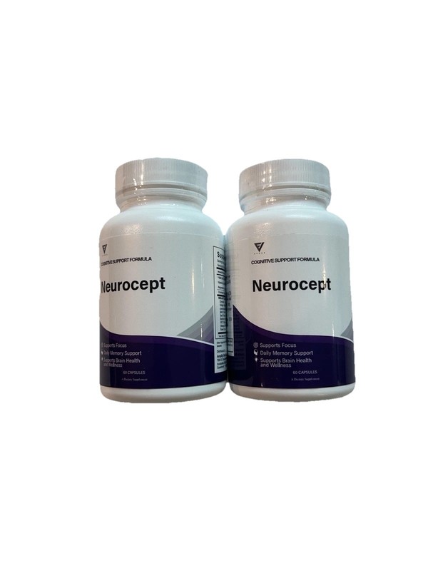 2 Bottles Neurocept Cognitive Support 60 Caps Total Exp 07/2028