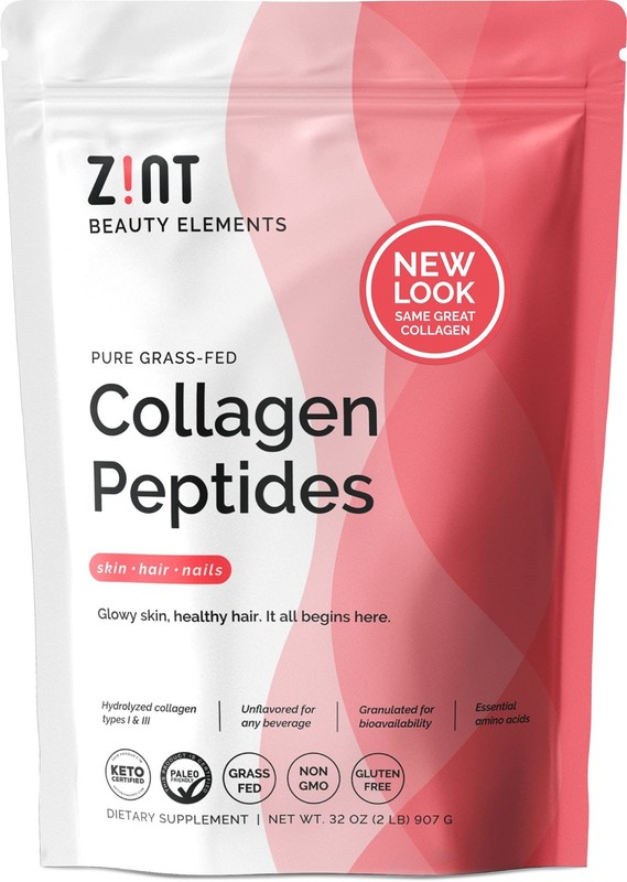 Collagen Peptides Powder (32 oz) | Grass-Fed, Hydrolyzed Type I & III | Suppo…