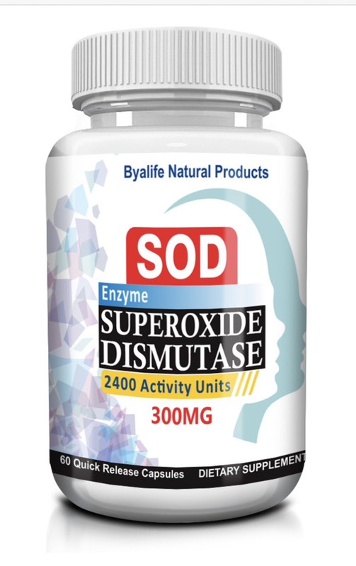 ENZYMA SUPER OXIDE DISMUTASE STRESS OXIDATIVO DEFENSE 60 Capsules USA