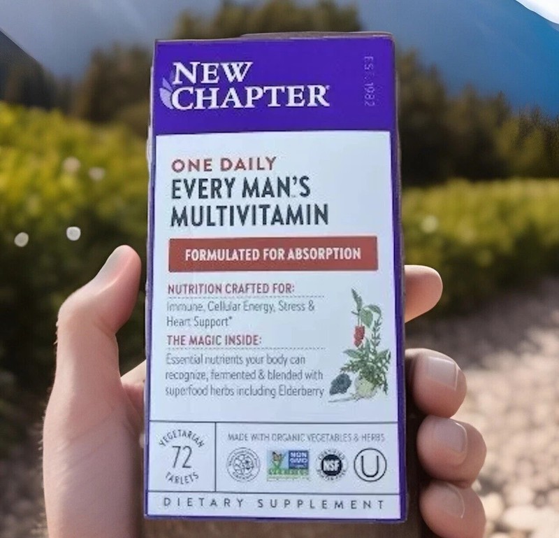 New Chapter One Daily Every Man’s Multivitamin 72 Tablets Exp 05/2026+2027+