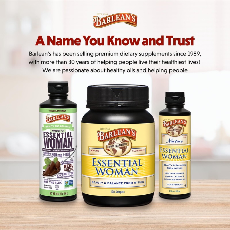 Essential Woman Chocolate Mint Liquid Supplement from Flaxseed, Evening Primr... gallery