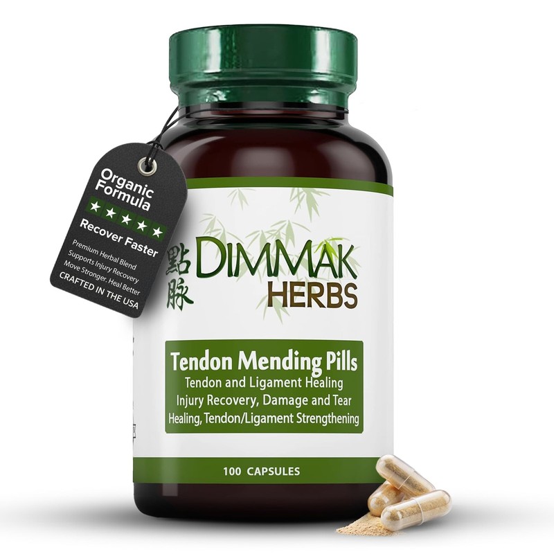 Organic Tendon Mending Pills 500mg – 100 Caps for Ligament Repair