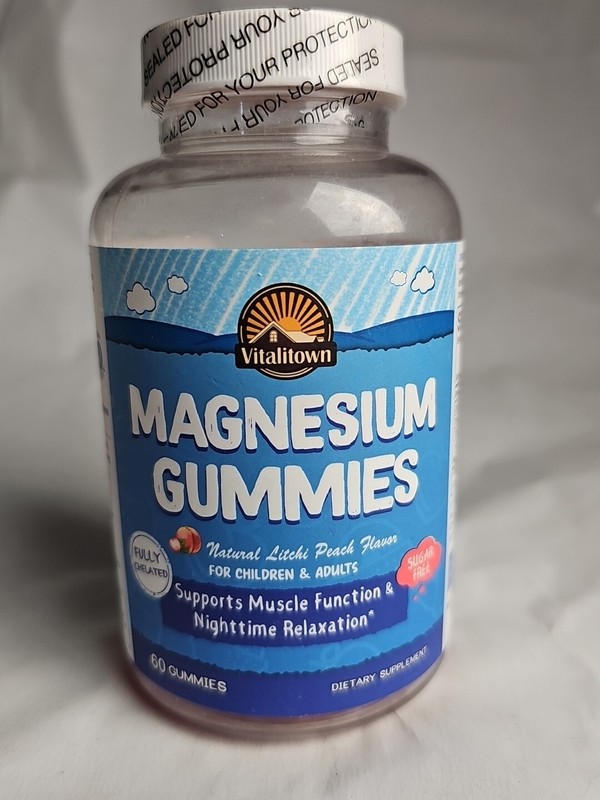 Vitalitown Sugar Free Magnesium Gummies (60 Count) SEALED