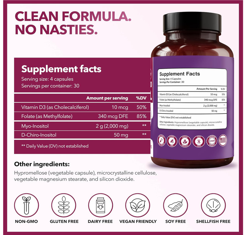 Intimate Rose Myo-Inositol D-Chiro Inositol Hormone Balance and Healthy Ovarian gallery