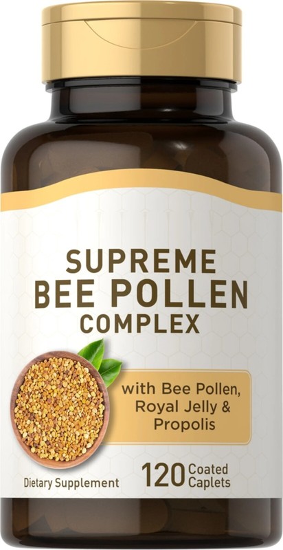 Bee Pollen 1000mg Royal Jelly 200mg Bee Propolis 200mg 120Caps Supreme Bee Comp