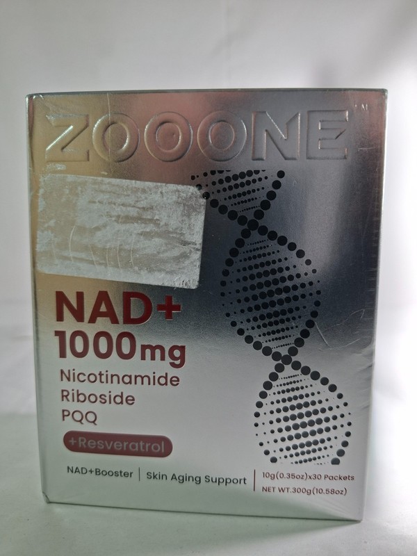 Zooone NAD+ Resveratrol CoQ10 D-Ribose PQQ 1000 mg 30 Packets Exp 05/2027 (NIB)