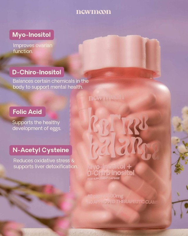 NEW MOON Hormo Balance – Myo-Inositol + D-Chiro Inositol | 30x 500mg Capsule gallery