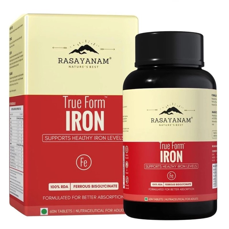 Iron Supplement | Ferrous Bisglycinate with 4X Absorption| Vitamin C & B-Complex