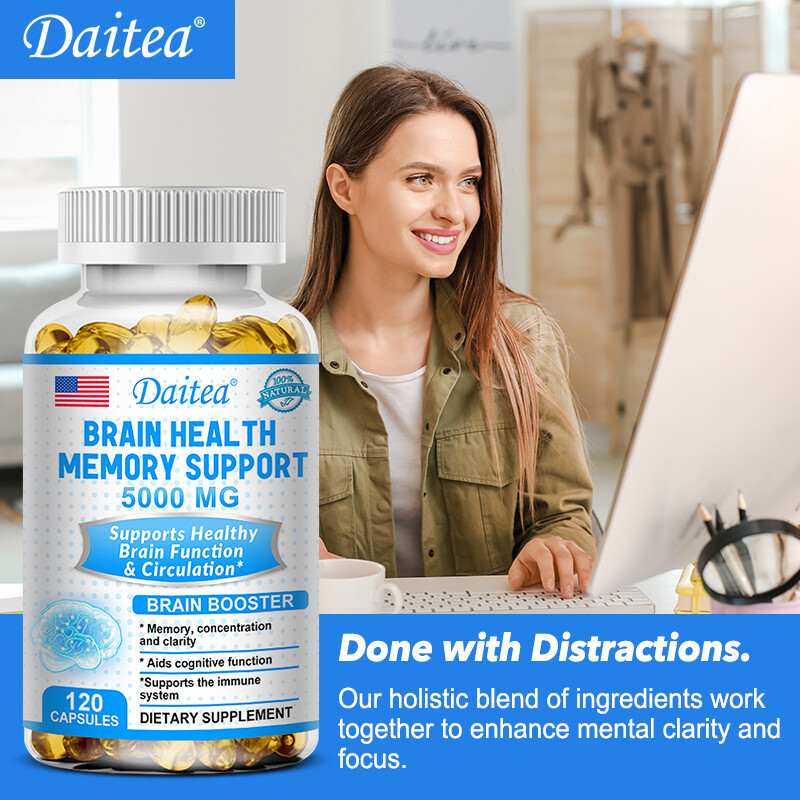 Brain Booster,Supports Brain Health,Boosts Memory,Focus & Cognitive Function gallery