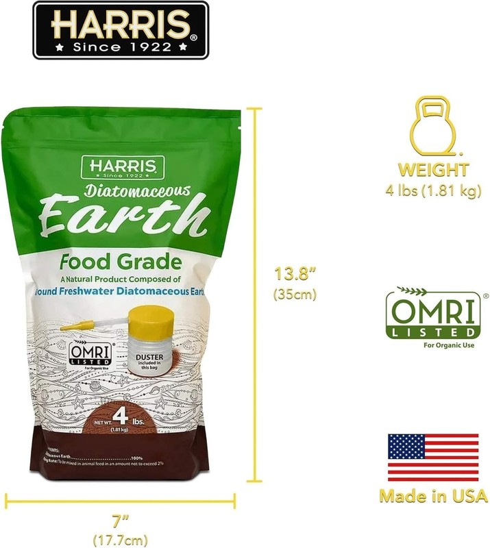 4lb Food Grade Diatomaceous Earth with Easy Application Powder Duster Included gallery