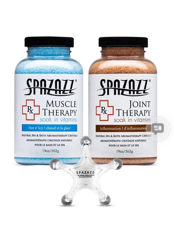 Spazazz Hot Tub Aromatherapy Spa and Bath Salts Crystals 2 Pack Bundle- One 1…